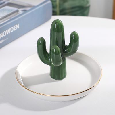 China Hot Selling Wholesale Different Style Kitchen Jewelry Tray Trinket Ring Dish Ceramic Dish for sale