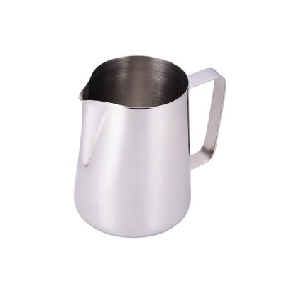 China Sustainable SS Milk Unique Jug Stainless Steel Teapot Coffee Pots Belly Jugs Frothing Pitcher for sale