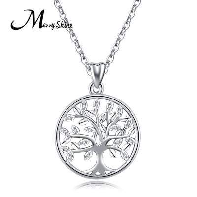 China TRENDY 925 Sterling Silver Tree Of Life Pendant Necklace For Women Girlfriend for sale