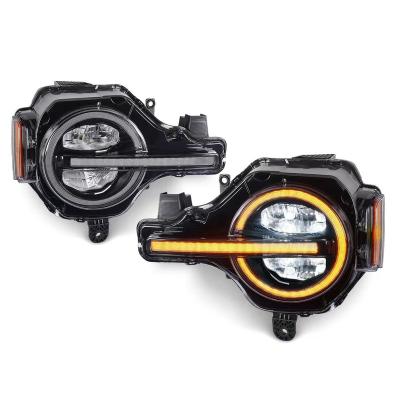 China For 2021 2022 2023 Bronco For 2021 2022 2023 Bronco Raptor style  12V Hi Lo Beam  Led Headlights With DRL for ford Bronco 2020+ Lighting High/Low Beam Bulb for sale