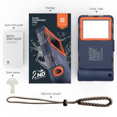 China Take Photos Or Video When Shellbox 2021 Hot Selling Diving To Suit Most Phone 50 Feet Waterproof Universal Phone Case Diving Underwater With Lanyard for sale