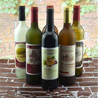 China Beverage 750ml various colors of large capacity glass bottle for beer or wine with thin-long neck for sale