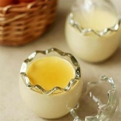 China Household Products Special shape glassware cute egg-shaped milk pudding container for sale