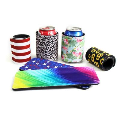 China Waterproof Custom Printing 5mm Sublimation Slap On Box Cooler 5mm Sublimation Slap Wrap Can Cooler for sale