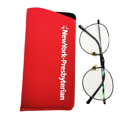 China Wholesale Factory Sunglasses Storage Pouch Neoprene Glasses Case Eyewear Case Glasses Bag With Custom Logo for sale