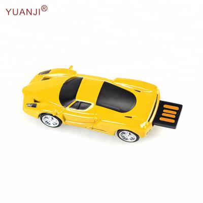 China Customized Custom Rubber Car Plastic PVC Usb Flash Drive With Box for sale