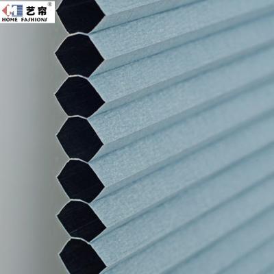 China Double Fabric Heat Resistant Indoor Woven Cellular Shade For Honeycomb Window Home Decor Pleated Roller Shades for sale