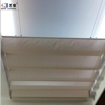 China Fold up motorized tent shade cover for FCS skylight glass inbuilding blinds for sale