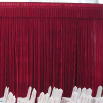 China Blackout Size Opera Backdrop Large 100% Polyester Velvet Even Stage Curtain Drapes for sale