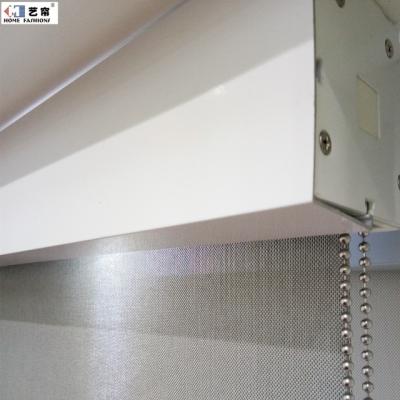 China Cover Window Accessories Waterproof Square Metal Blind Manual Chain Operate Roller Type Blackout Fabric Blind for sale