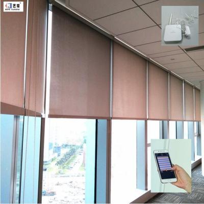 China Traditional Motorized Side Track Windy and Water Proof Roller Shade for sale