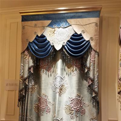 China Novel Chinese Supplier Luxury Window Curtains Embroidery Plug & Play Electric Blackout Drapes Motorized Drapes for sale