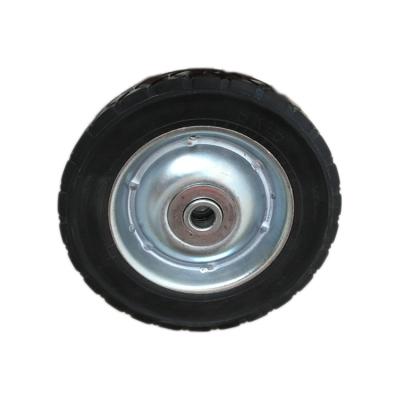 China Building Material Shops Single Wheel Rubber Hot Sale Replacement Wheel Barrow Casters Solid Design Wheels for sale