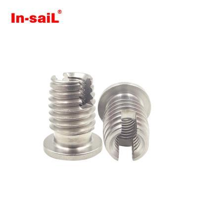 China Heavy Industry Stainless Steel Brass Steel Slotted Threaded Inserts For Metal for sale