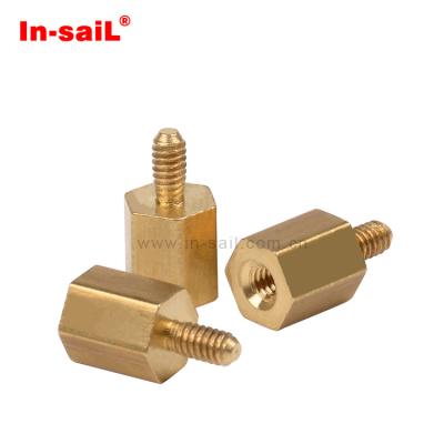 China GALVANIZED Brass Threaded Hex Standoff Fastener Standoff For PCB Connector for sale