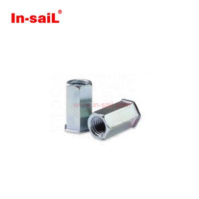 China Heavy Industry Customized M2 M3 M4 M5 Galvanized Zinc Steel 10mm Stainless Steel Rivet Nut for sale