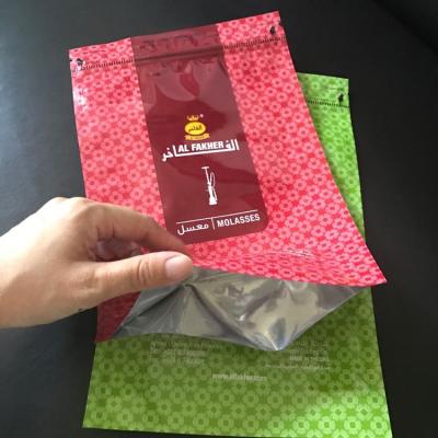 China Disposable 1KG/250gsm shisha AI flavor fakher tobacco leaf packaging aluminum foil bag ziplock hookah for sale