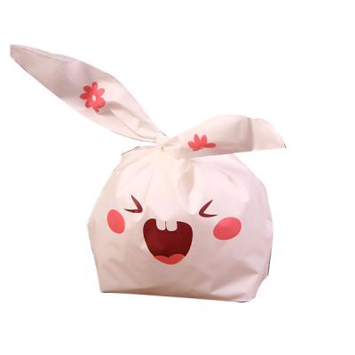 China Tie A Knot Cartoon Ear Recyclable Cute Custom Printing Plastic Bag for sale