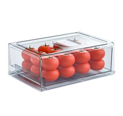 China Storage Box Creative Drawer Refrigerator Freshness Storage Kitchen Storage Box Frozen Transparent Box for sale