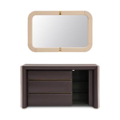 China (Other)Adjustable Modern Luxury European Italian Furniture Make Up Luxurious Single Bedroom Dressing Table Sets for sale