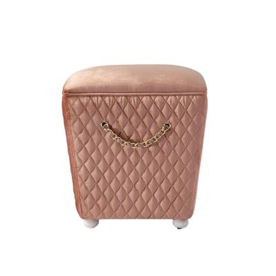 China Soft Professional Best Price Fashion Furniture Leather Makeup Stools Modern Luxury European Bedroom for sale