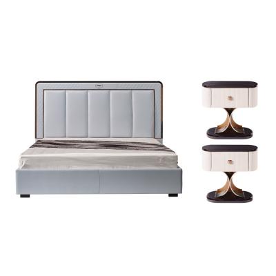 China Promotional home luxury classic bedside bed (other) adjustable best quality table furniture set for sale