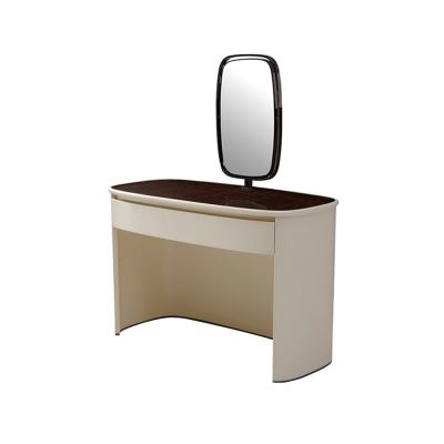 China Factory direct supply soft luxury bedroom furniture makeup dressing table with mirror for sale