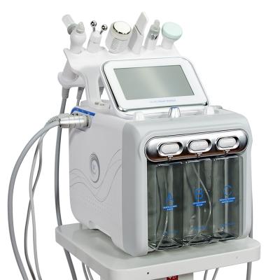 China Exfoliators 6 in 1 Hydraulic Multifunctional Aqua Facial Peel Oxygen Hydra Microdermabrasion Machine for sale