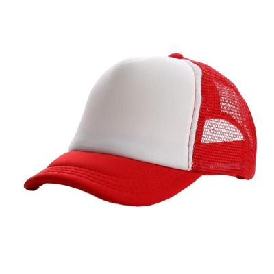 China JOINT Sublimation Blanks Trucker Hat Advertising Custom Adult Baseball Mesh Cap Hat For Sublimation Printing for sale