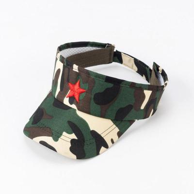 China Character Design Your Own 100% Cotton Camouflage Embroidery Military Visor Hat / Hat for sale