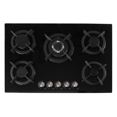 China Factory Direct Sales OEM Home Kitchen Gas Stove Glass Promotional Easily Cleaned Built-in Gas Cooker for sale