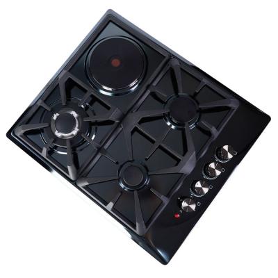 China 2022 Kitchen Temperature Gas&Electric Element Hob Easily Cleaned Glass Cooking Stoves 1 Induction Cooktop 3 Cooktop Gas Cooker for sale