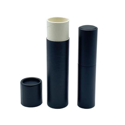 China Recycled Materials Customized Paper Cosmetic Packaging Round Tubes for sale