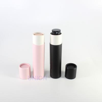 China Recycled Mini Sprayer Bottle Paper Lip Balm Tube Packaging Materials Packaging for sale