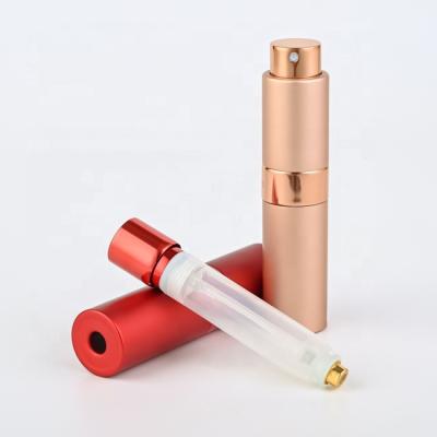 China Perfume Cosmetic Atomizer Metal Aluminum Twist Up Perfume Atomizer Refill Bottom Perfume Bottle for sale