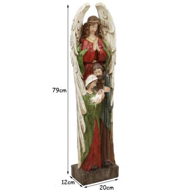 China Catholic Holy Family Jesus Nativity Statue For Decor Modern Wholesale Handmade Resin for sale