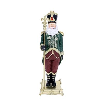 China Modern Range of 33Cm Santa Holding Scepter Resin Ornament for sale