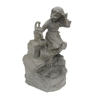 China Modern Outdoor Waterfall Statue Garden Angel Water Fountain Hot Sale for sale