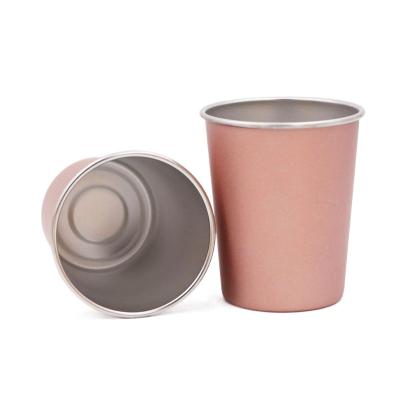 China Sustainable Single Wall Handle Coffee Mugs Stainless Steel Coffee Mug With Silicone Lid for sale