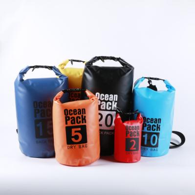 China 2L-30L PVC Waterproof Shoulder Bag PVC Dry Bag PVC Dry Bag Camping Kayaking Drifting Dry Bag Ocean Packet Bag For Canoe Kayak Camping Hike Fishing for sale