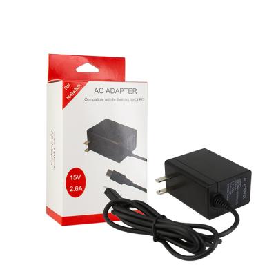 China ABS RTS AC Power Supply 15V 2.6A Fast Charging Power Adapter for Nintendo Switch/Dock/Pro Controller Fast Charger for sale