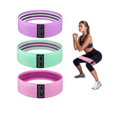 China Factory Price Logo Strong Circle Custom Made Durable Men Women Exercise Yoga Fitness Hip Bands Gym Resistance Bands for sale