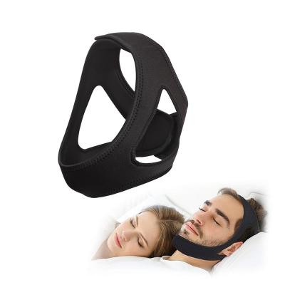 China High Quality Adjustable Anti Snoring Breathable Waterproof Stop Snoring Chin Strap Anti Snoring Cloth Belt for sale