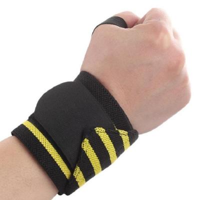 China Adjustable Wholesale Custom Wrist Support Brace Weightlifting Wrist Wraps for sale