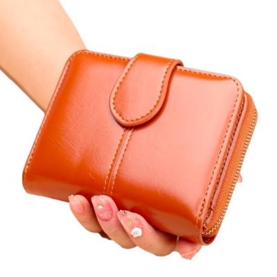 China 2021 RFID Women's Milimalist Multiple Card Holder Wallet Small Clutch Single Sim Bifold Purse for sale