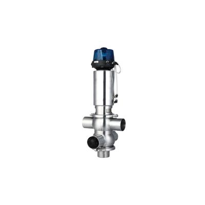 China General Welding Pneumatic Hygienic Valves , Double Single Single Seat Mixproof Valve for sale