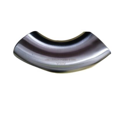 China For Food Pipe Line 45 Degree Polished SS304/316L Bend Butt Weld Sanitary Pipe Fitting for sale