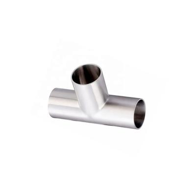 China 304 Or 316L Stainless Steel Food Grade Sanitary Stainless Steel Pipe Fitting SS316 Tee for sale