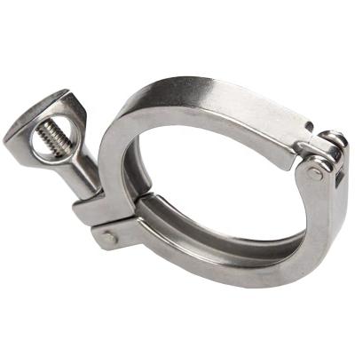 China Clamp Liners To Join Pipes Flange Fittings Sanitary C Pin Clamp Light Duty Single Clamp Together Tri for sale