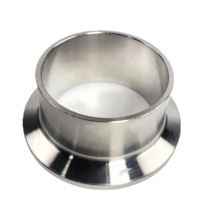 China Connected in hygienic pipes by weld stainless steel joint sanitary ferrule flange ferrule fittings for sale